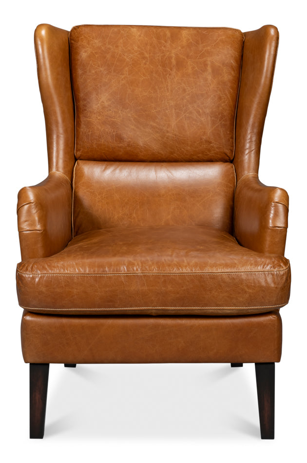 Elite Wing Lounge Chair Cuba Brown