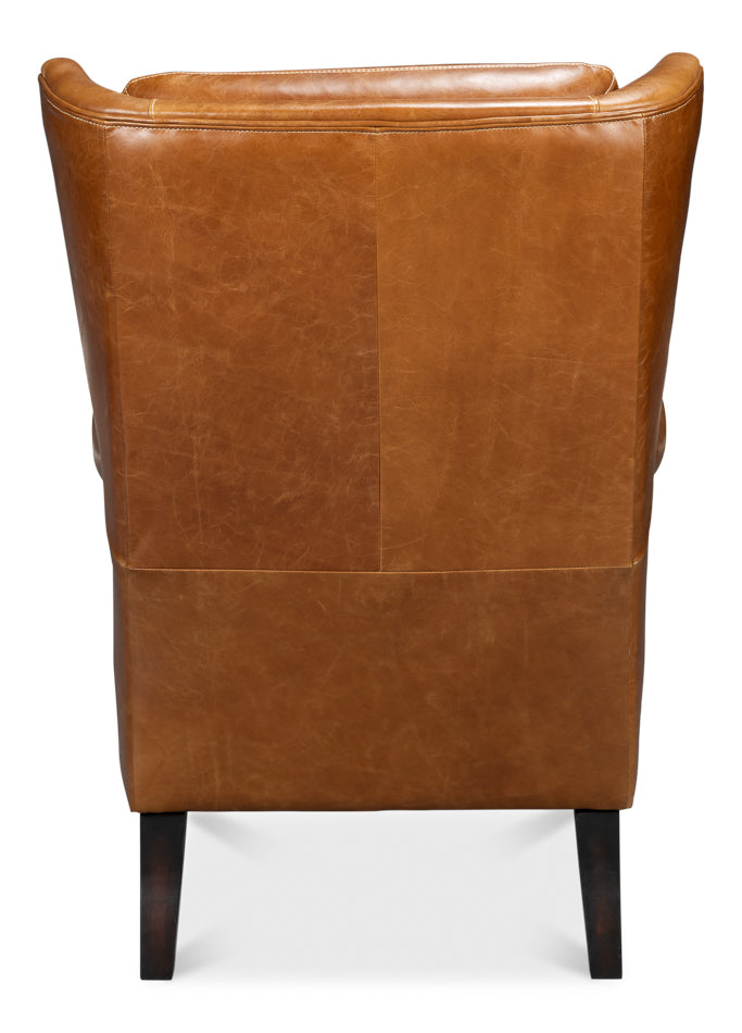 Elite Wing Lounge Chair Cuba Brown