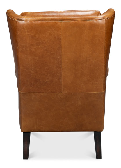Elite Wing Lounge Chair Cuba Brown