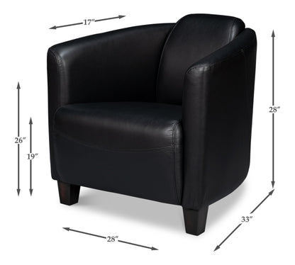 Mandy Arm Chair Onyx Black
