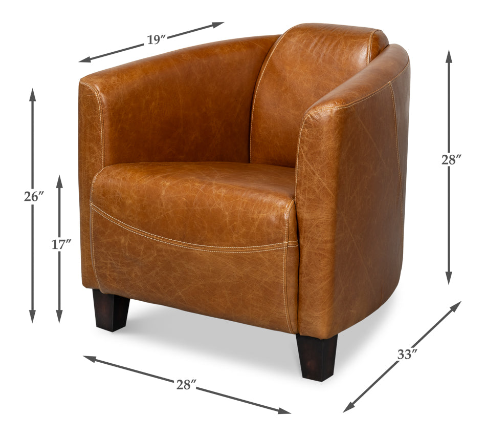 Mandy Arm Chair Cuba Brown