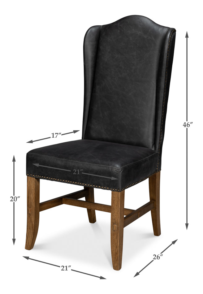Mercado High Back Dining Chair Black