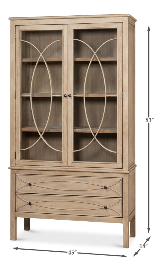 Cecile Bookcase Beige