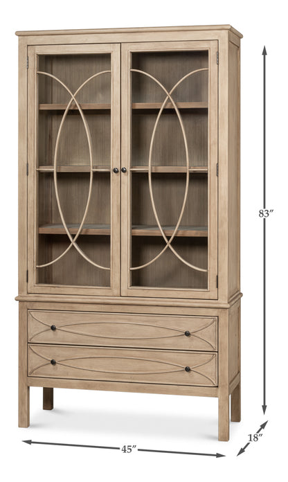 Cecile Bookcase Beige