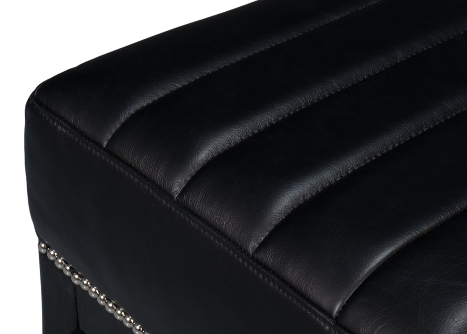 Agave Slipper Chairdistilled Lthr Blk