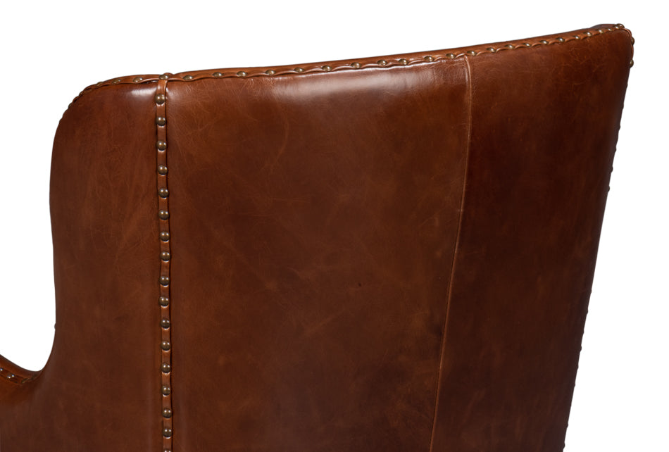 Whitney Distilled Leather Chairbrown