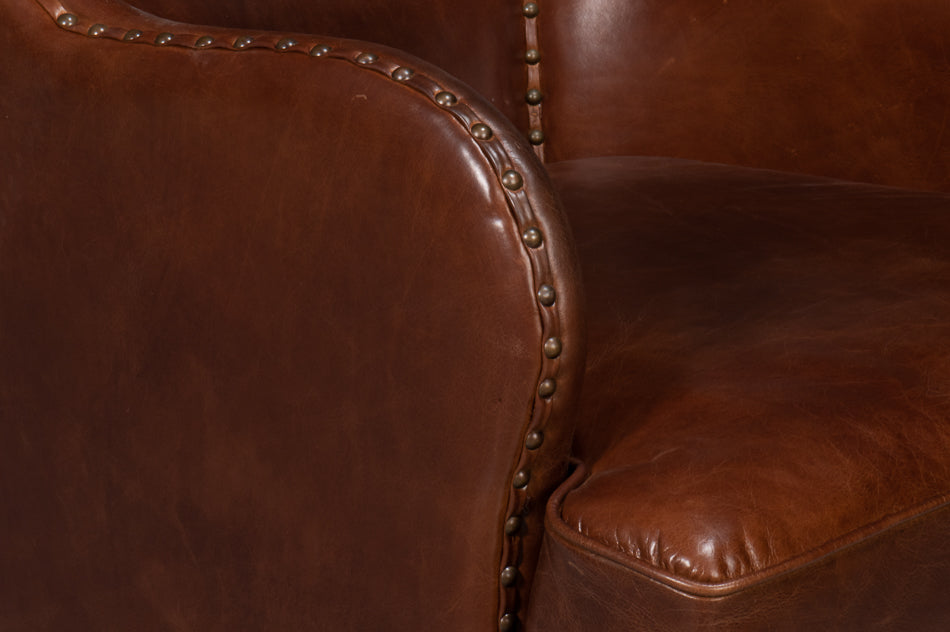 Whitney Distilled Leather Chairbrown