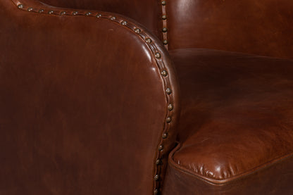 Whitney Distilled Leather Chairbrown