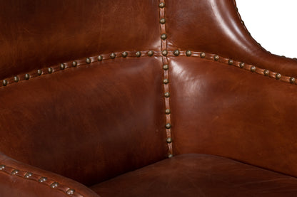 Whitney Distilled Leather Chairbrown