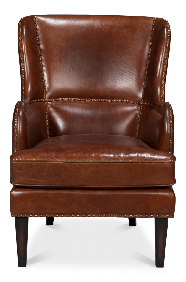 Whitney Distilled Leather Chairbrown