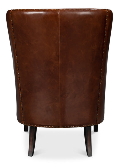 Whitney Distilled Leather Chairbrown