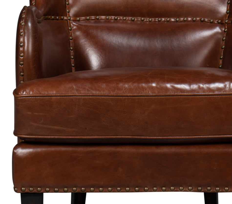 Whitney Distilled Leather Chairbrown