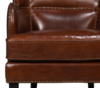 Whitney Distilled Leather Chairbrown