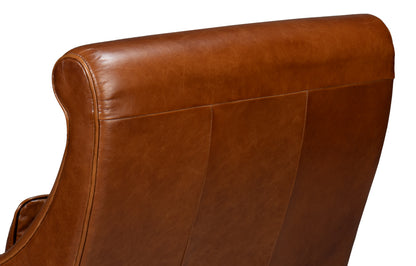 Benton Distilled Leather Chairbrown