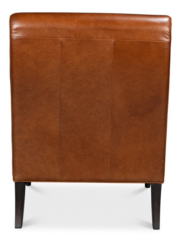 Benton Distilled Leather Chairbrown