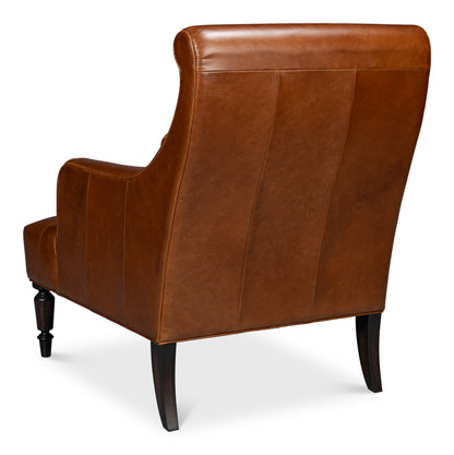 Benton Distilled Leather Chairbrown