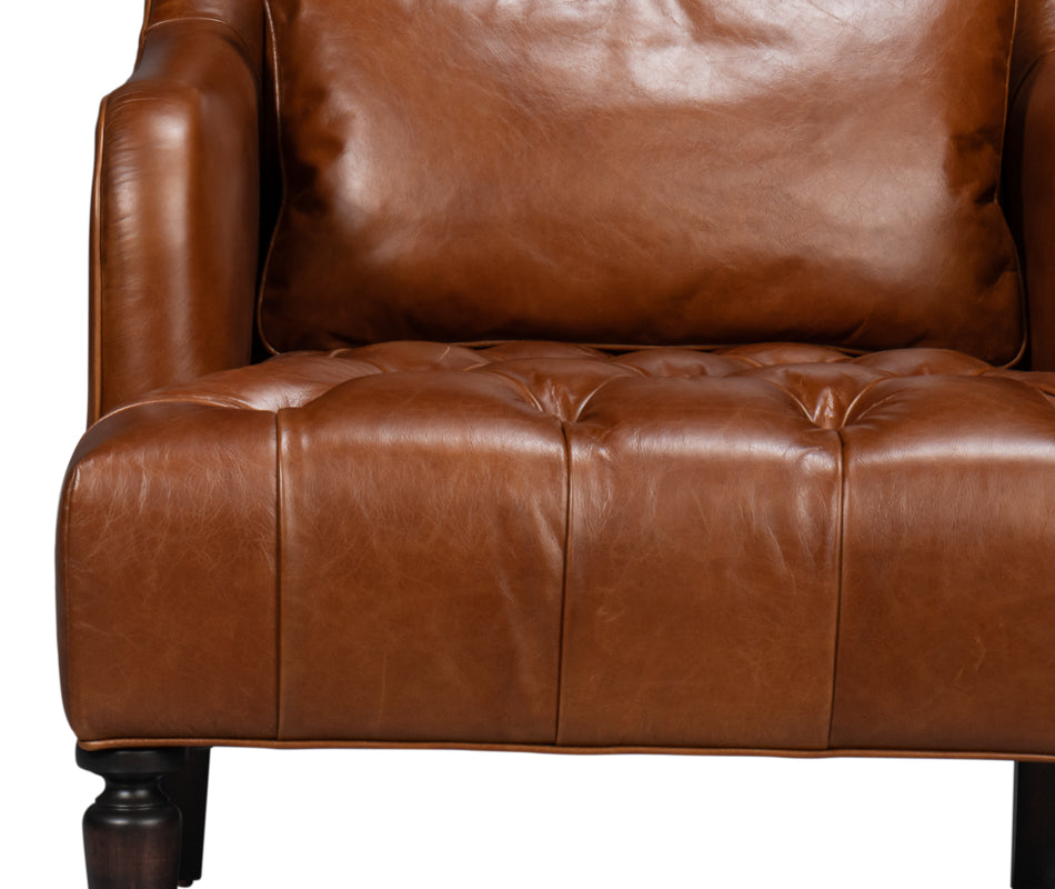 Benton Distilled Leather Chairbrown