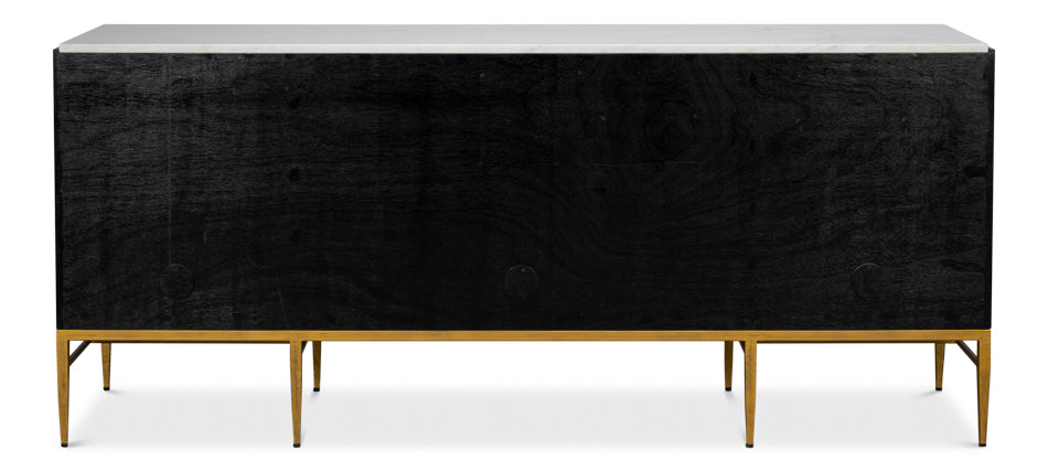 Palisade Shagreen Credenza Black