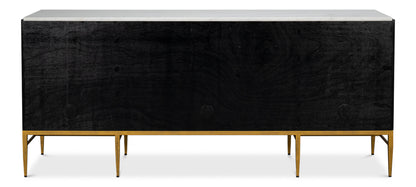 Palisade Shagreen Credenza Black