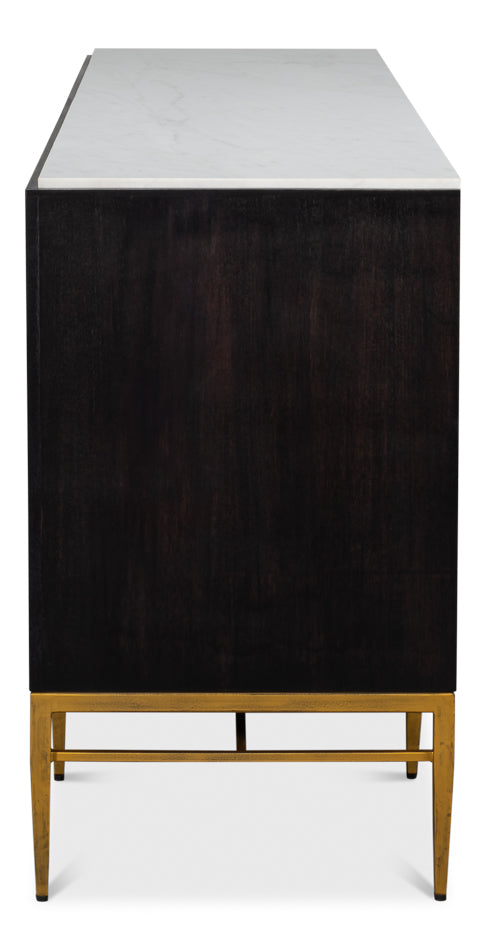 Palisade Shagreen Credenza Black