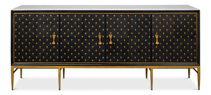 Palisade Shagreen Credenza Black