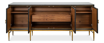 Palisade Shagreen Credenza Black