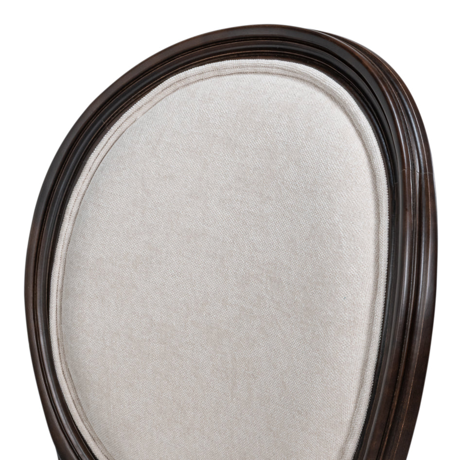 Hugo Oval Side Chairnerocream Velvet