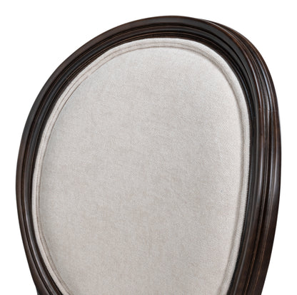 Hugo Oval Side Chairnerocream Velvet