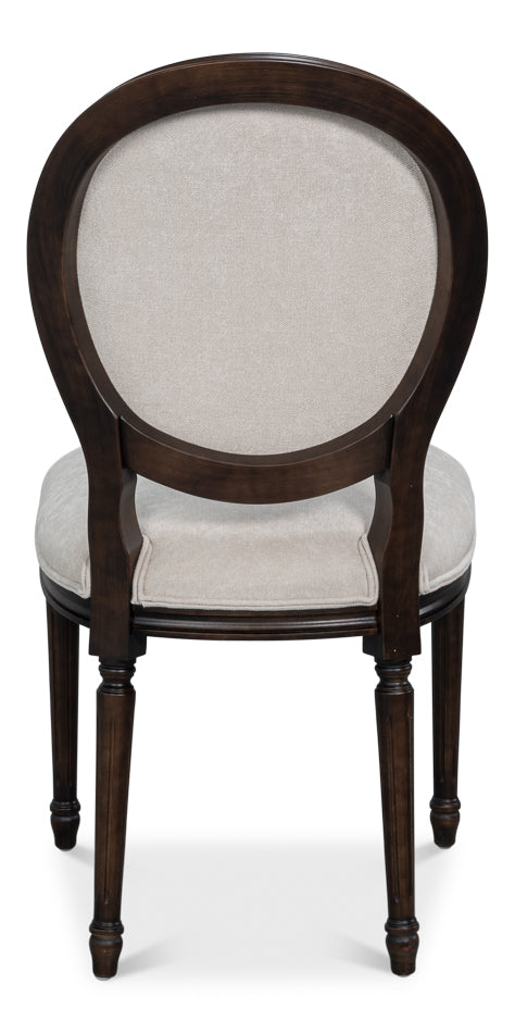 Hugo Oval Side Chairnerocream Velvet