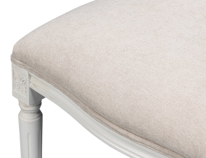 Hugo Oval Side Chaircortina White