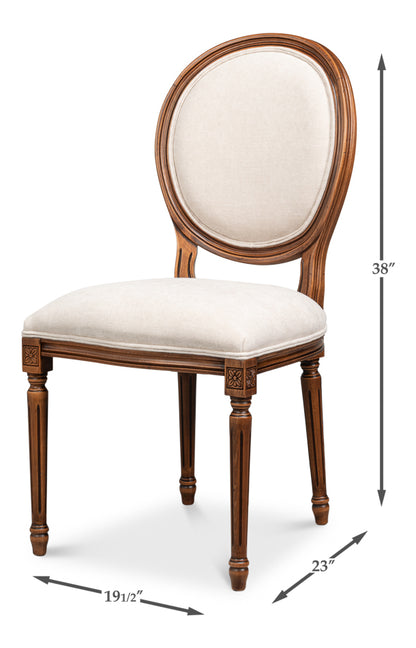 Hugo Oval Side Chairnoce Anticatocream