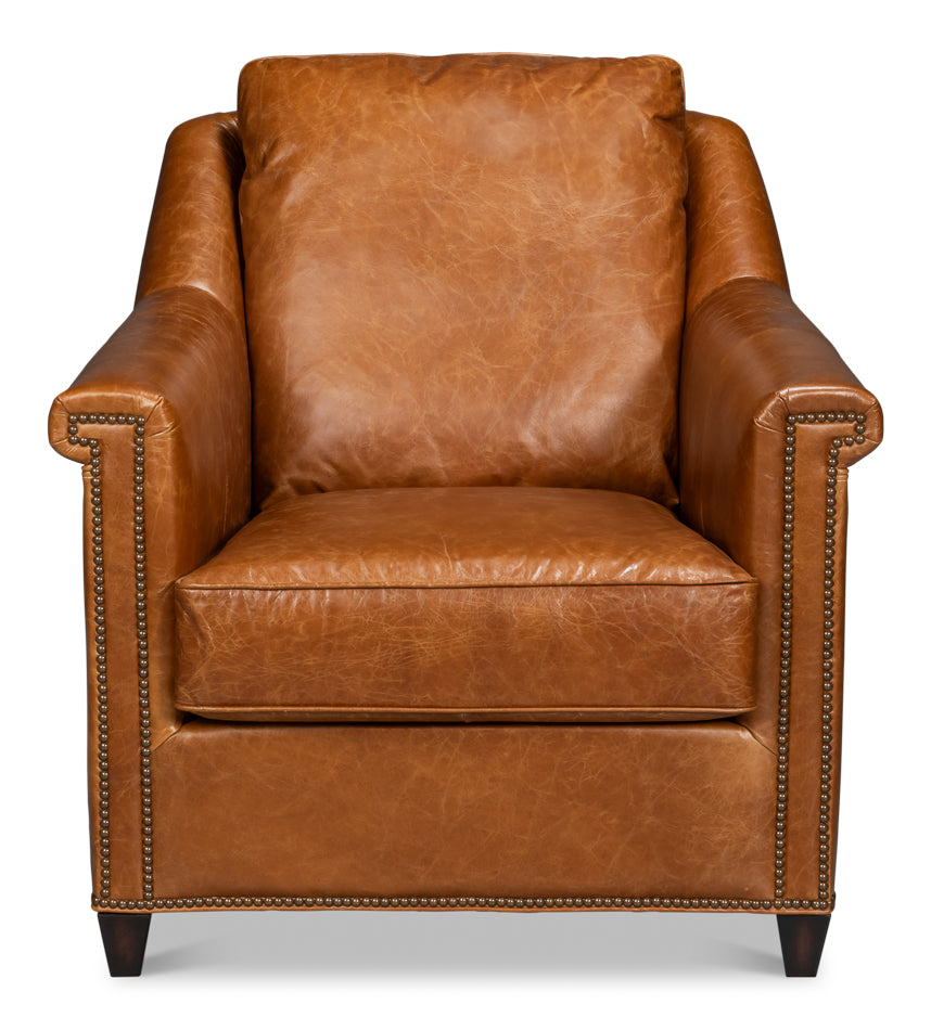 Vandike Arm Chair Cuba Brown