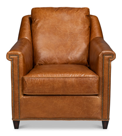 Vandike Arm Chair Cuba Brown