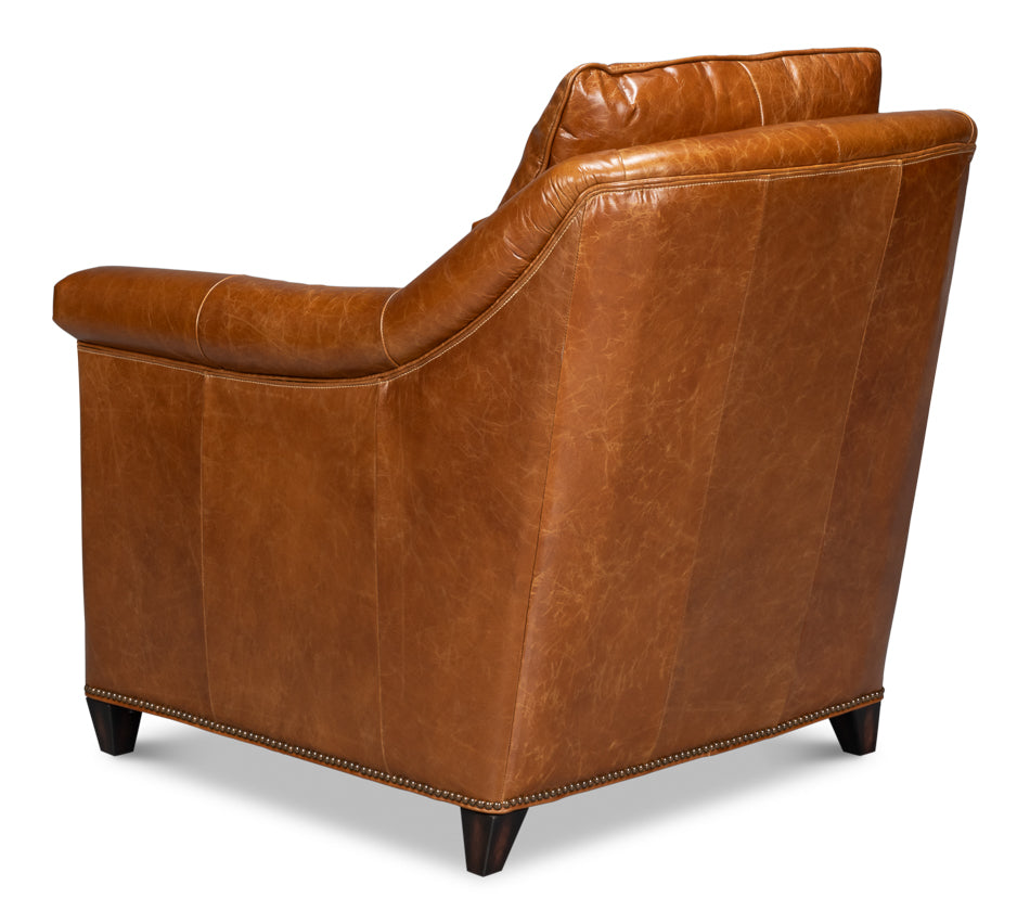 Vandike Arm Chair Cuba Brown