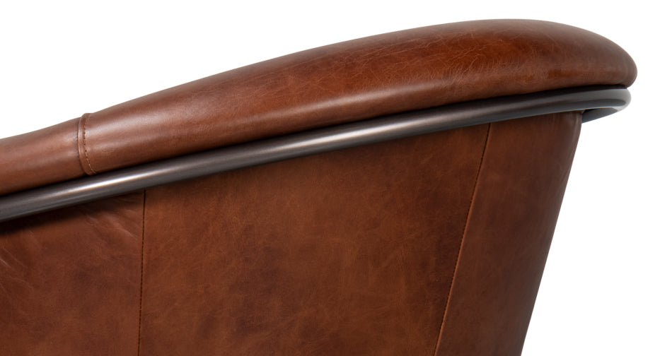 Nagel Distilled Leather Chairbrown