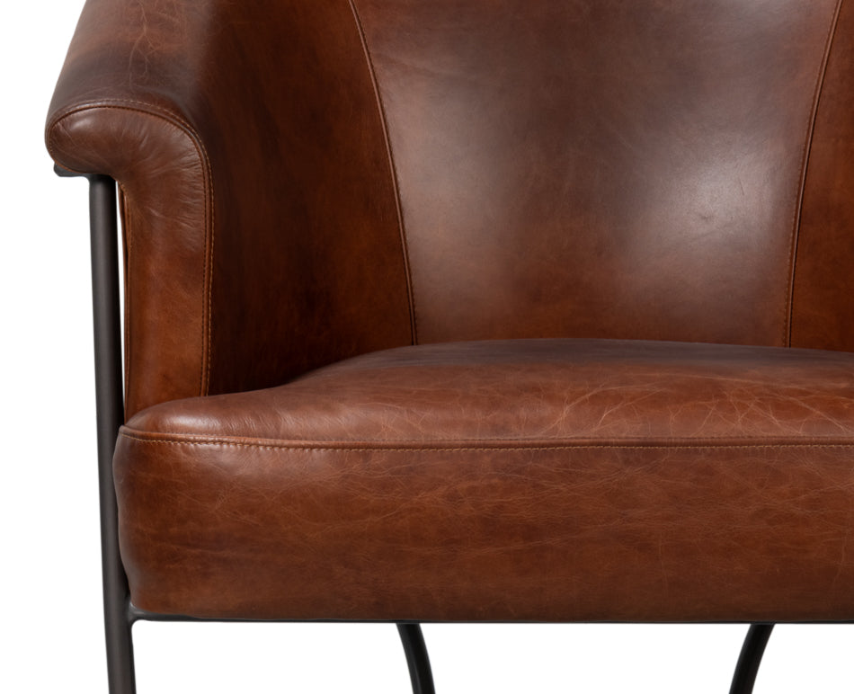 Nagel Distilled Leather Chairbrown