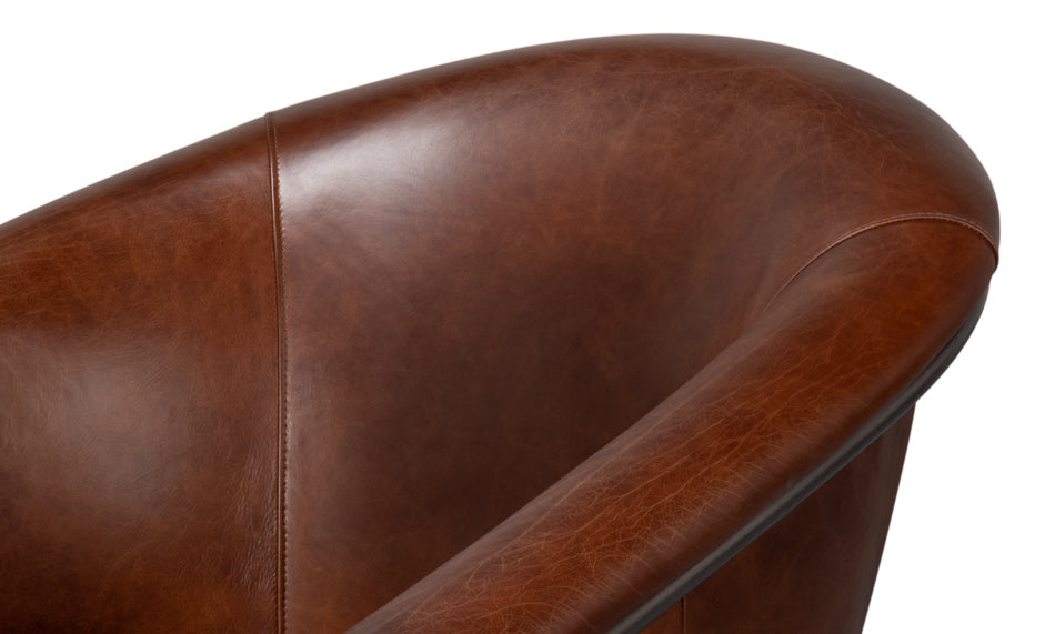 Nagel Distilled Leather Chairbrown