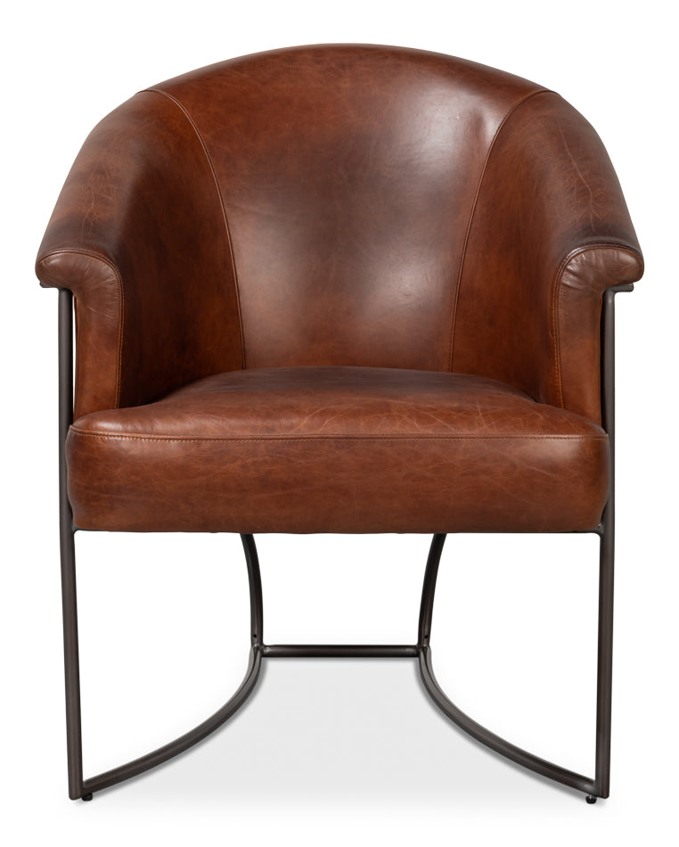 Nagel Distilled Leather Chairbrown