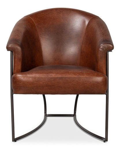 Nagel Distilled Leather Chairbrown