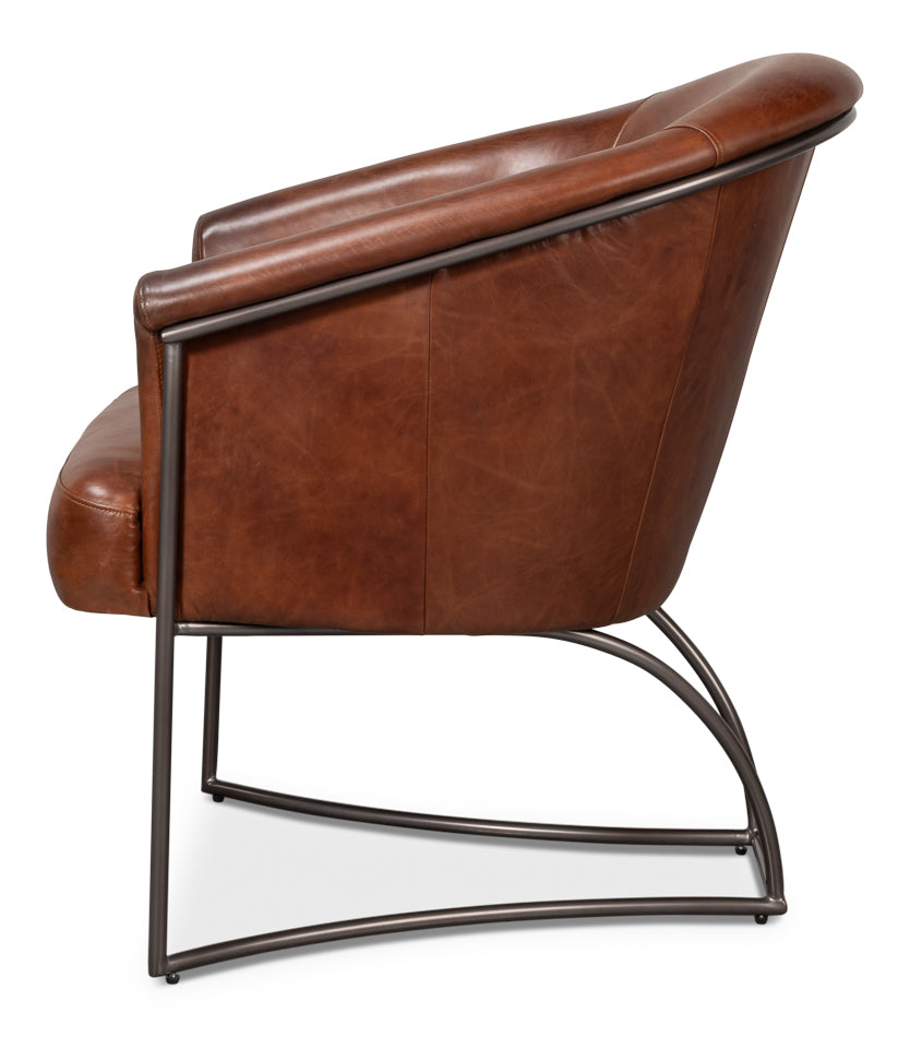 Nagel Distilled Leather Chairbrown