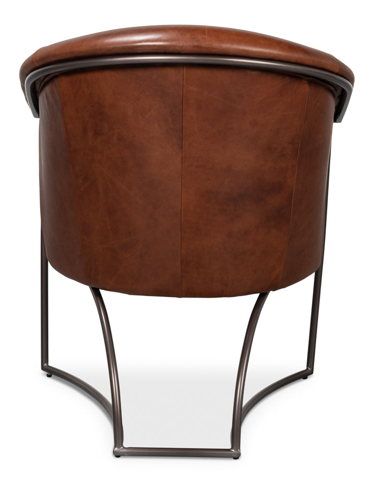 Nagel Distilled Leather Chairbrown