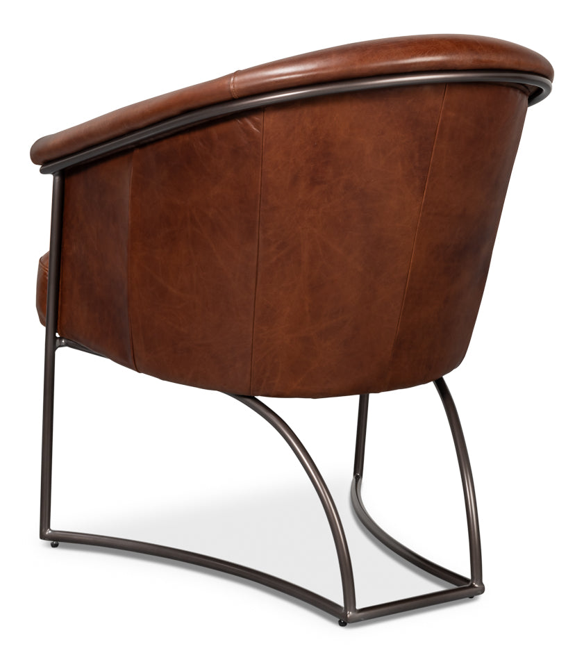 Nagel Distilled Leather Chairbrown