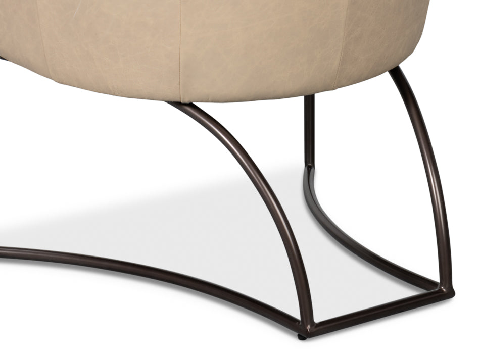 Nagel Distilled Leather Chairwhite