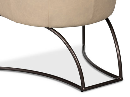 Nagel Distilled Leather Chairwhite