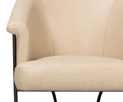 Nagel Distilled Leather Chairwhite