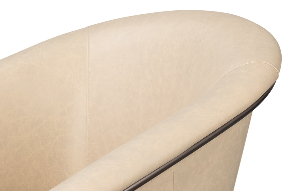 Nagel Distilled Leather Chairwhite