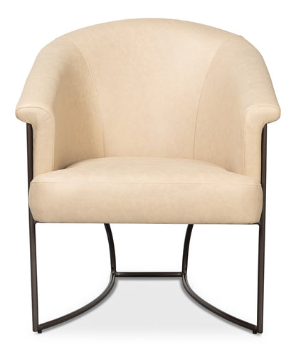 Nagel Distilled Leather Chairwhite
