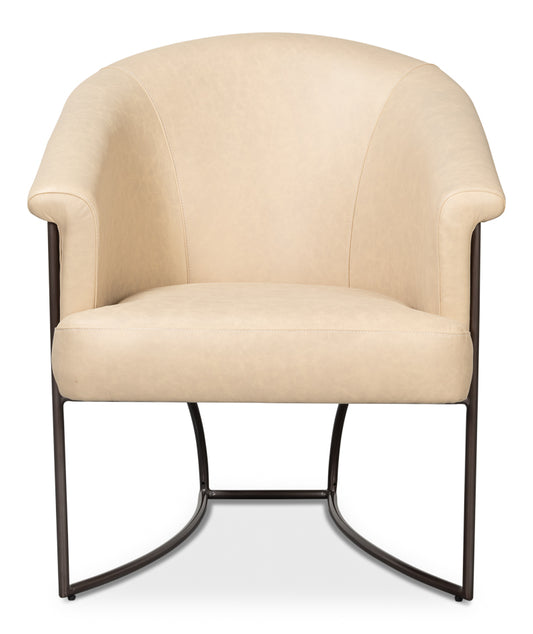 Nagel Distilled Leather Chairwhite