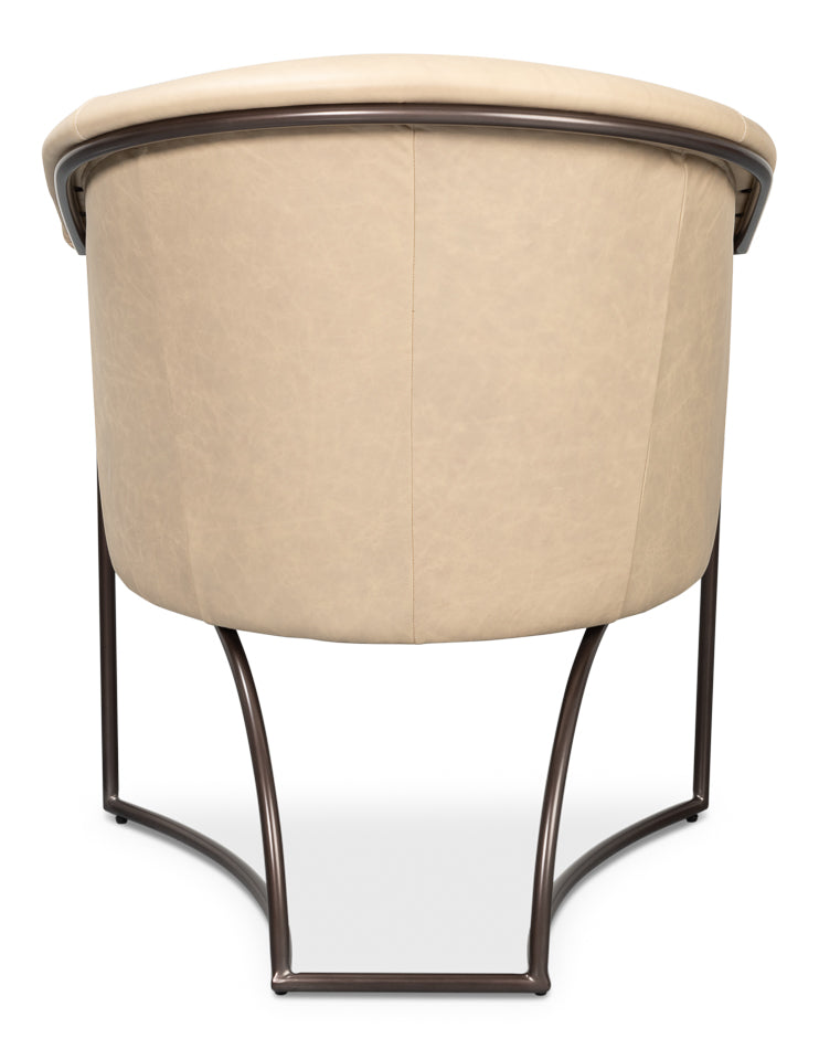 Nagel Distilled Leather Chairwhite