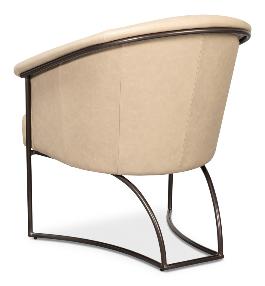 Nagel Distilled Leather Chairwhite